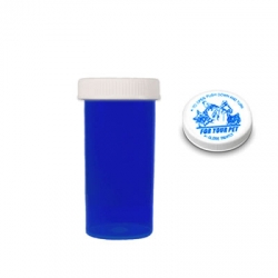 Blue Vet Imprint Child-Resistant Vials and Caps